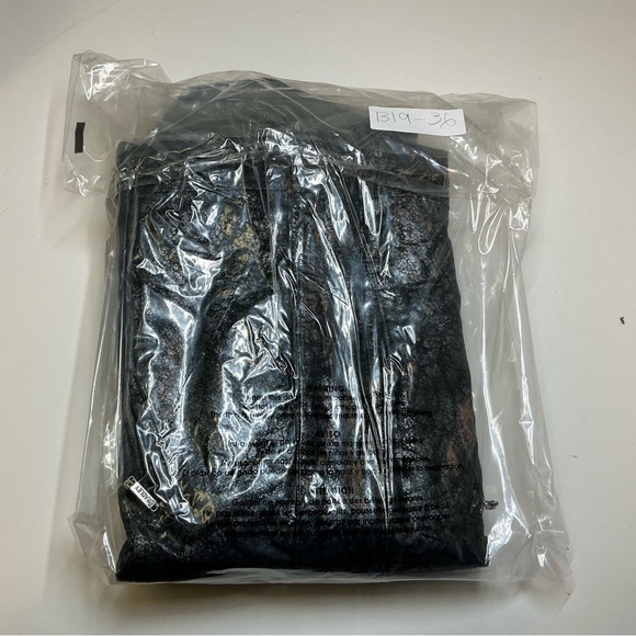 Bradley Bayou Black Silver Metallic Leather Moto Jacket with Rhinestones XS - Picture 13 of 13